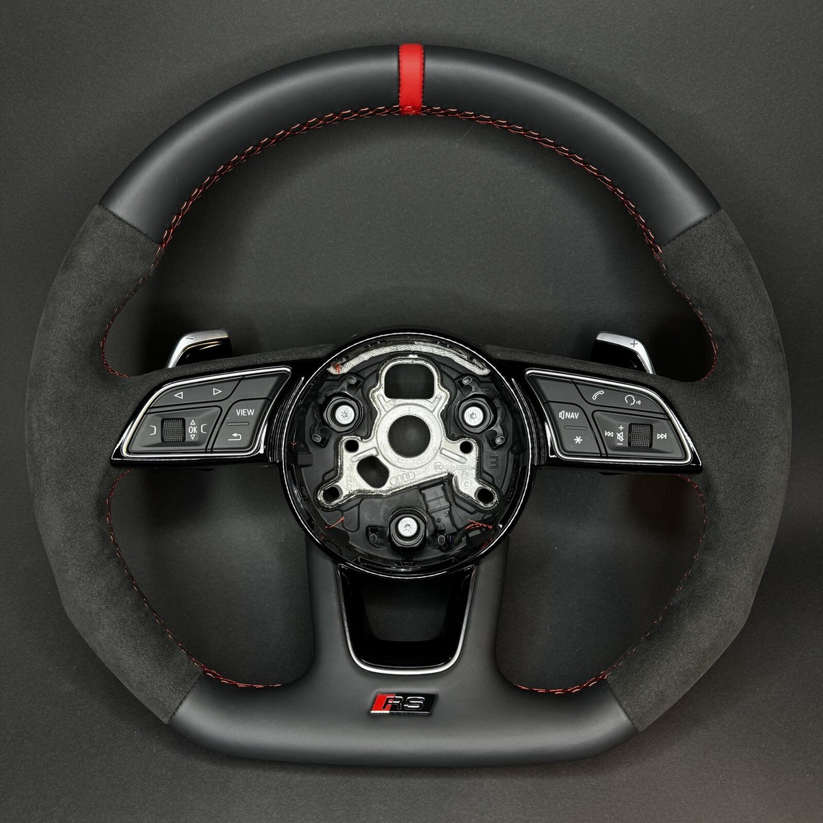 AUDI RS4 RS5 B9 8W LEATHER - ALCANTARA STEERING WHEEL A4 S4 A5 S5