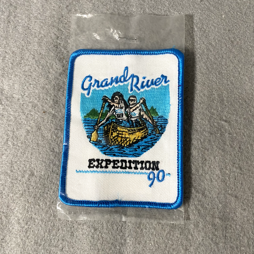 New Vintage Grand Rapids Michigan River Expedition '90 Sew On Patch eBay