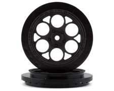 Pro-Line Showtime Front Drag Racing Wheels w/12mm Hex (Black) (2) [PRO2803-03]