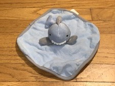 Cloud Island Shark Terry Wash Cloth/Security Blanket/Lovey