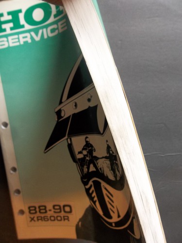 XR600R 1988 1989 1990 XR600R XR600 R XR 600 R Original Service Shop Manual - Foto 4 di 4