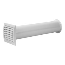 Universal Vent Kit 100mm / 4" Wall Fixing Ventilation Duct Kit with Shutter