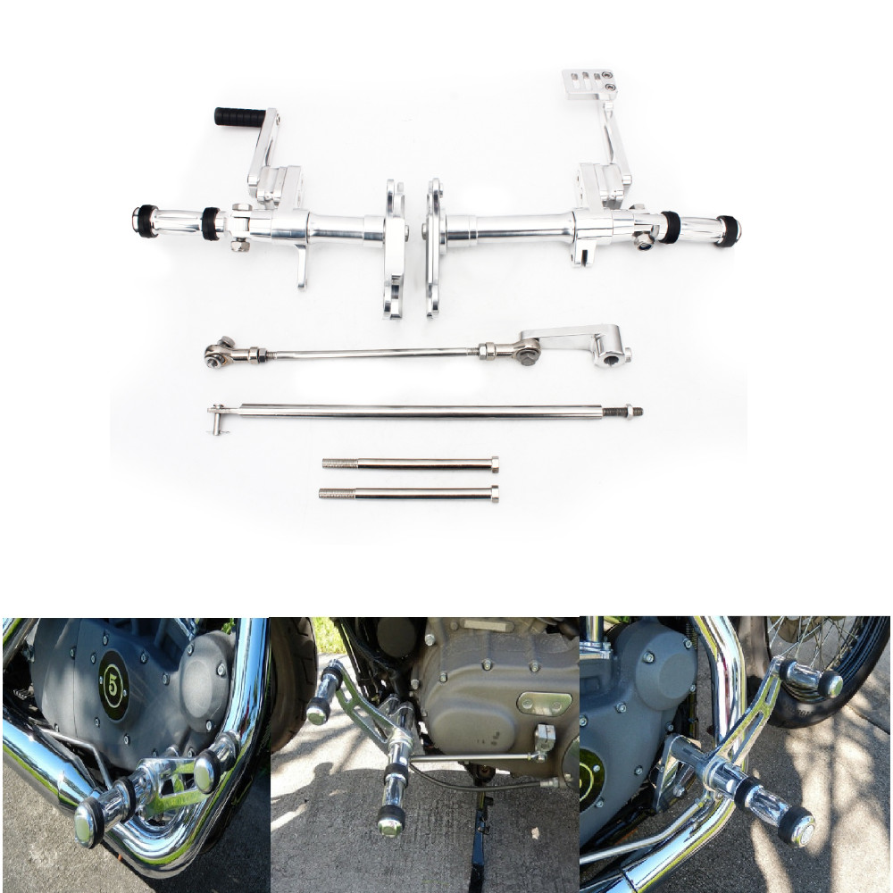Polished Forward Controls Pegs Kit Sportster XLH 883 1200 XL883 XL1200
