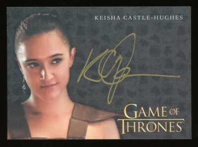 2019 Game of Thrones Inflexions Keisha Castle-Hughes Obara Gold Autograph Auto