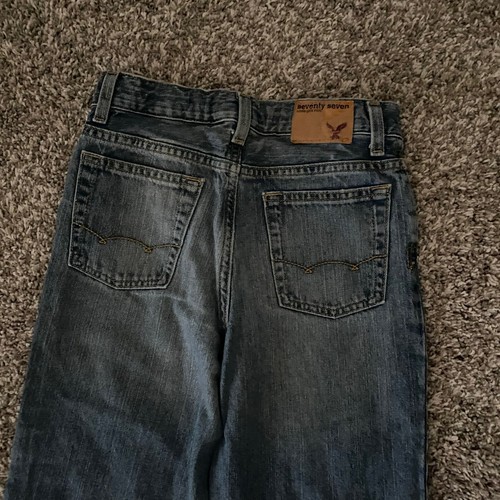 American Eagle Boy’s Youth Jeans Size 12 Slim Adjustable Waist Loose Leg New - Picture 8 of 8