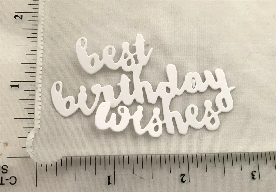 Lote de 3 RAMOS DE GLOBOS de tinta Papertrey deseos de fiesta de cumpleaños troqueles raros Foto 3 de 3