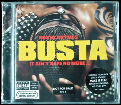 BUSTA RHYMES ''IT AIN'T SAFE NO MORE'' 2002 CD ALBUM 19 TRKS MARIAH CAREY *SEALED*