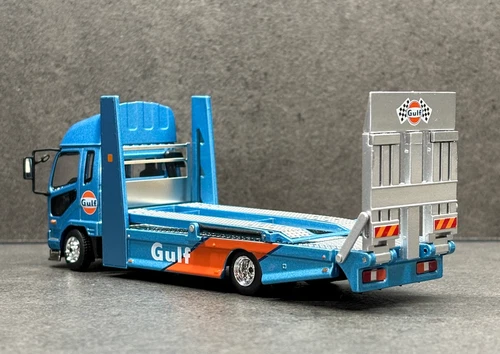 GCD 1:64 Blue Gulf Fuso Fighter Mk2 Double Deck Tow Model Diecast Metal Car - Picture 13 of 15