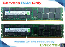 Lot of 2 SAMSUNG 16GB 2RX4 PC3L-10600R DDR3 1333MHz RDIMM ECC Server Memory