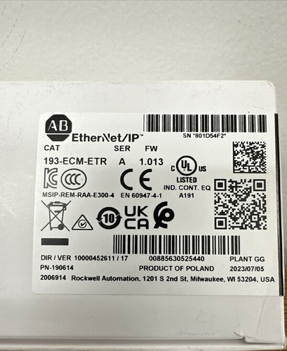 193-ECM-ETR Ethernet / Ip Comm Module 193ECMETR NEW Sealed | eBay UK