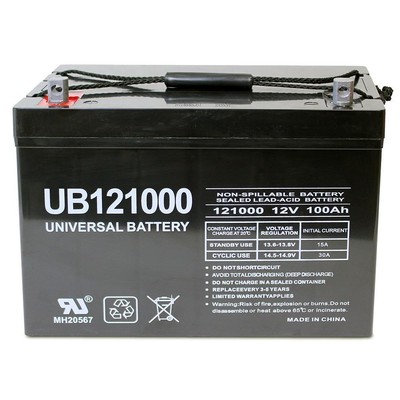 12V 100Ah Battery for PWRI100012S 1000W Pure Sine Power Inverter