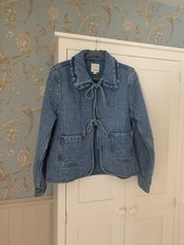Seventy + Mochi Heidi Quilted Denim Jacket Size Large New