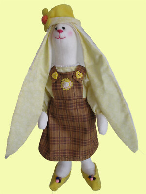 Tilda Handarbeit Kunst Fantasy Puppe Tilda Stil Hase O.O.A.K Geschenk