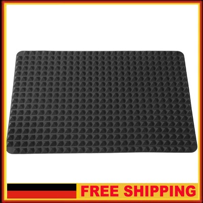 Silicone Mat Barbecue Grill Pad Pizza Baking Tray Kitchen Tools (Black) DE