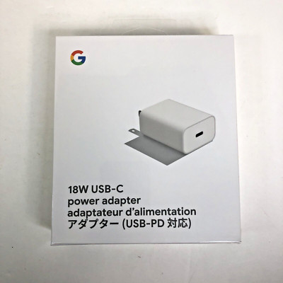 Genuine OEM Google Fast Charging 18w USB-C Wall Adapter 3ft Cable NEW SEALED