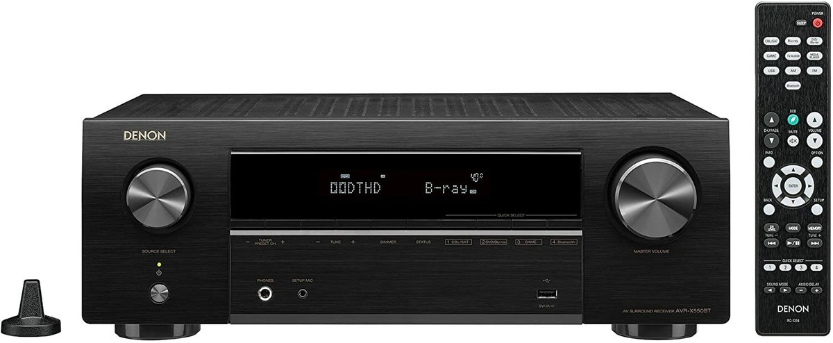 DENON AVR-X550BT 5.2ch AV surround receiver Supports Dolby DENON AVR-X550BT 5.2ch AV surround receiver Supports Dolby