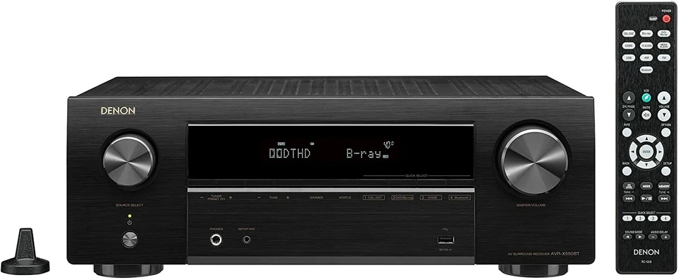 DENON AVR-X550BT 5.2ch AV surround receiver Supports Dolby True HD and DTS-HD - Image 2 of 4