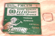 Vintage Flexo Watch Crystals PMC170 5 53 Germanow Simon Mach