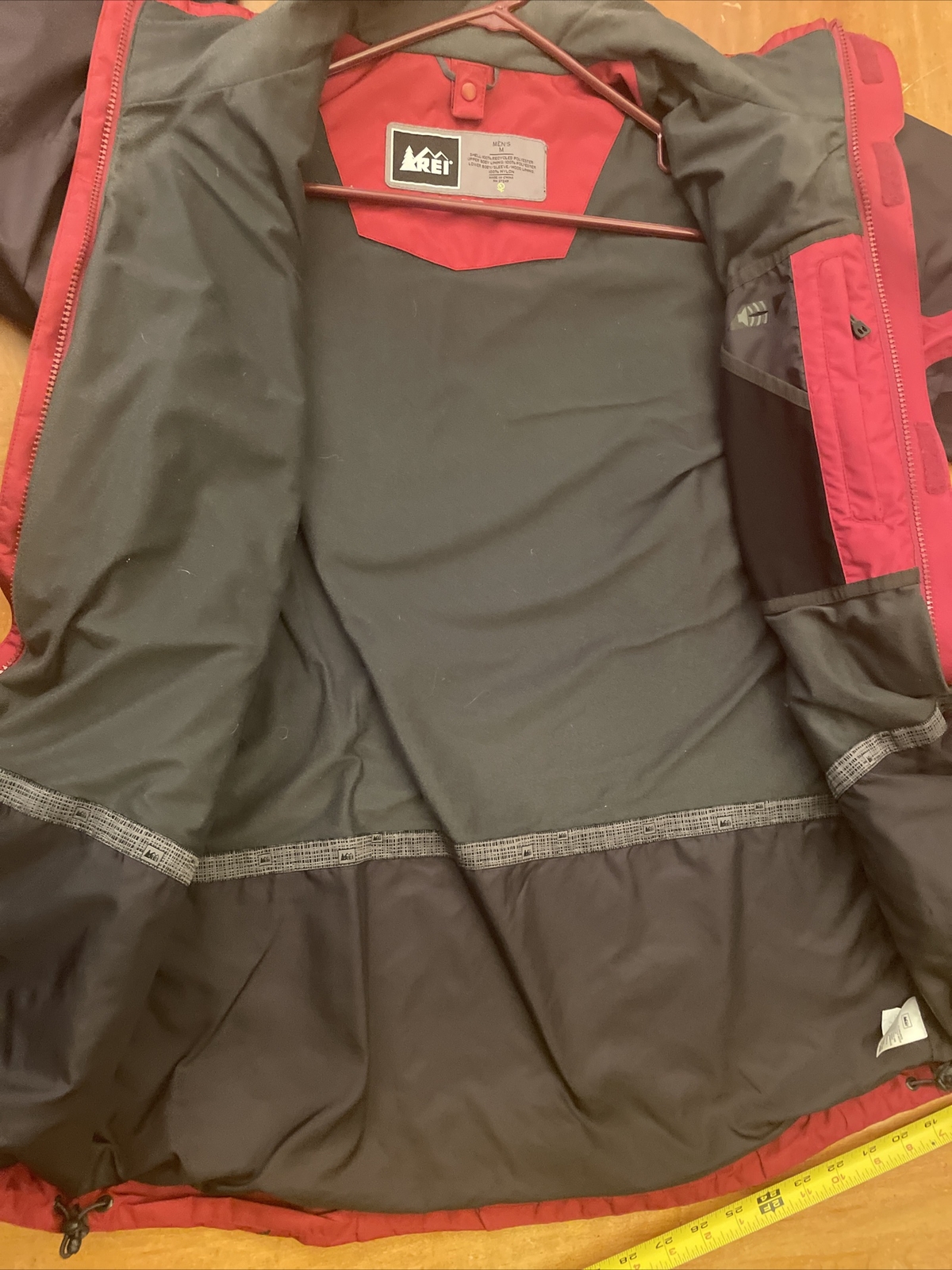REI Recreational Equipment E1 Elements Full Zip Rain Wind Hiking
