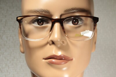 Men's Large Classic Style Brown to Clear Gradient Eyeglass Frames OFFICE OF-4988
