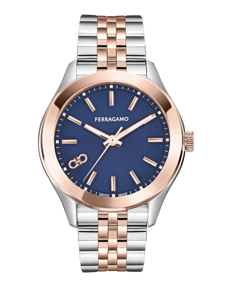 Ferragamo Womens Ferragamo Classic Two Tone 38mm Bracelet