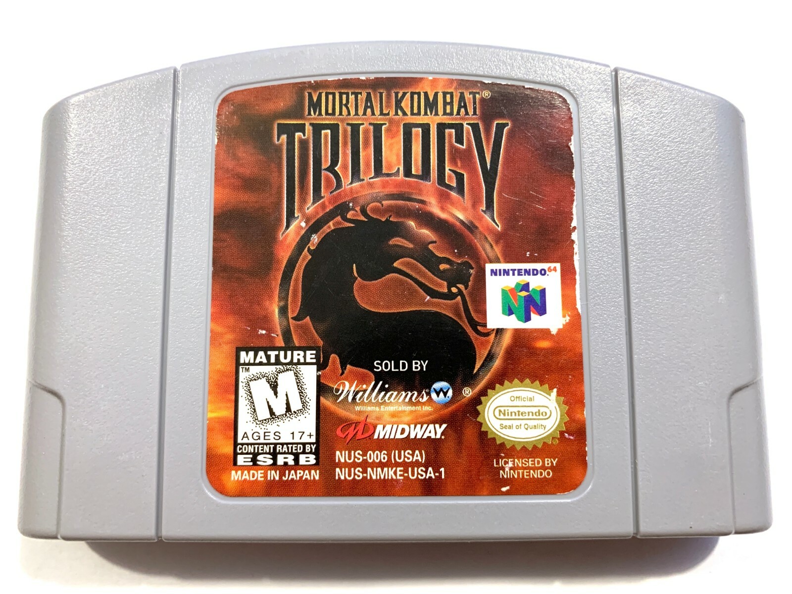 Mortal Kombat Trilogy - Nintendo 64 N64 Game Tested + Working & Authentic |  eBay