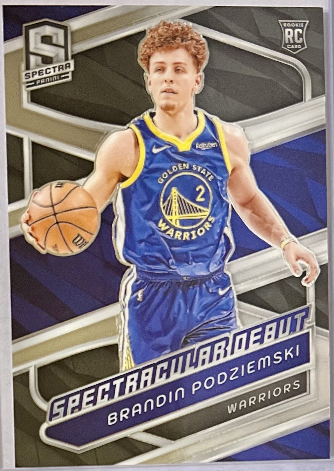 2023-24 Brandin Podziemski Panini Spectra Rookie Spectacular Debut Warriors RC