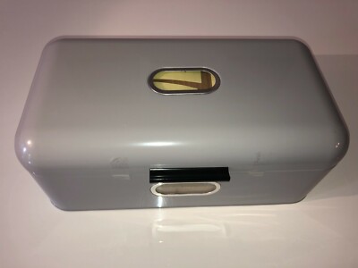 CASA Nova Brotbox + Vorratsdosen Set 4-tlg.,Silber, Klappdeckel, NEU + Geschenke