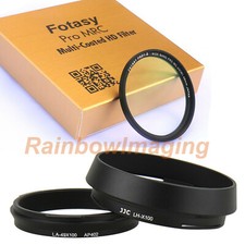 JJC Adapter Hood 49mm Nano MRC UV Filter as LA-49X100 Fuji X100F X100s X100V