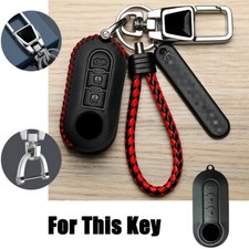 Leather Car Key Fob Case Cover Bag For Fiat Ducato Doblo Grande Punto Punto Evo Leather Car Key Fob Case Cover Bag For Fiat Ducato Doblo Grande Punto Punto Evo