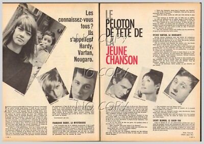 1963 DOKUMENT: SÄNGER VARTAN HARDY BLONDO NOUGARO LASQUIN 4 Seiten