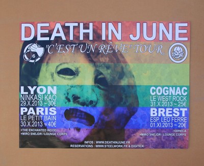 Death In June C Est Un Reve French Tour Poster Ebay