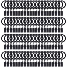 84 Pack Curtain Rod Clip Rings,1" Interior Diameter(Compatible with up to 5/8...