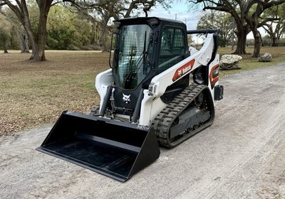 2023 BOBCAT T66 ENCLOSED CAB SKID STEER LOADER - AC/HEAT- LOADED OPTIONS -340 HR