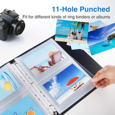 30 Pack Heavy Duty Photos or Postcards Page Protectors, Plastic Clear Photo H...