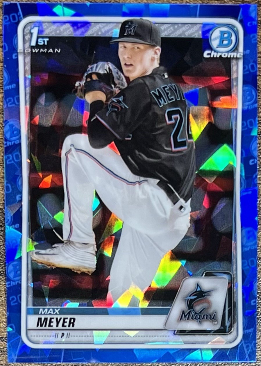 Max Meyer 2020 Bowman Draft Sapphire 1st #BD-50 Miami Marlins