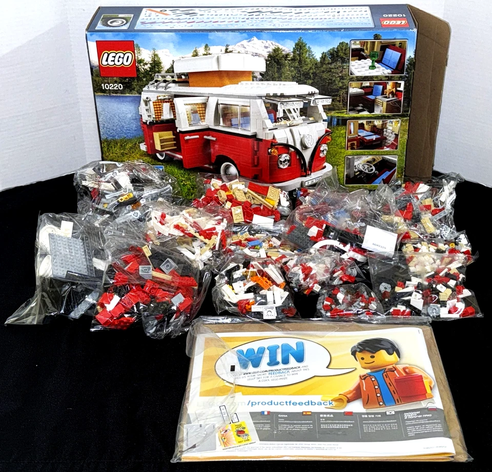 ¡NUEVA CAJA ABIERTA! LEGO EXPERT: FURGONETA CAMPER VOLKSWAGEN T1 10220 / MODELOS AVANZADOS Foto 4 de 4