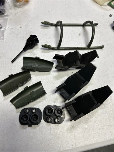 Vintage G.I. GI JOE DRAGONFLY helicopter parts lot 1983