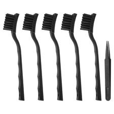 ESD Brush, 5Pcs Electronic Cleaning Brush Set Angled Handle, 16x40mm Bristles