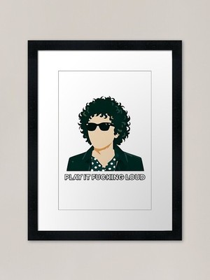PLAY IT FUCKING LOUD Framed Art Pri Framed Wall Art Poster Canvas Print Picture