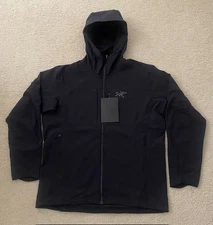 Men's Arc'teryx Gamma MX Hooded Softshell Black Jacket - Size XXL - NWT