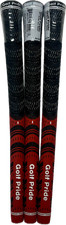 Golf Pride Multi-Compound Cord Grip Red/Black Standard Set of 3
