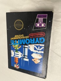 Gyromite (Nintendo NES, 1985) CIB Black Box 5-Screw Hangtab