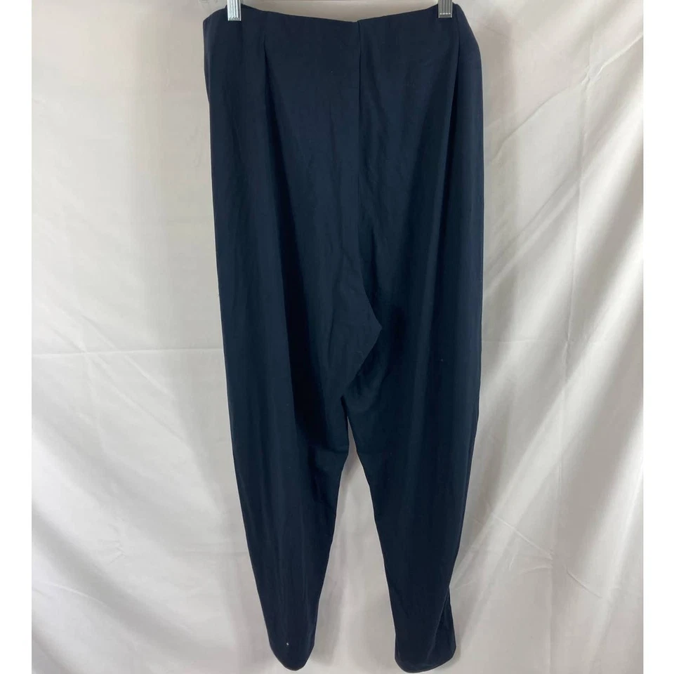 NWT GRACE ELEMENTS Woman Pull-on Jersey Pants In Night Life 3X Foto 4 de 4
