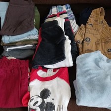 Lot of 19 Pcs. Infant Boys Clothes, Mix  Match, Size 9 Mo.