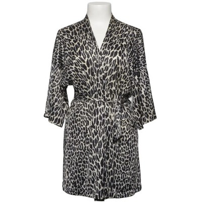 Vanity Fair, Morgenmantel, Größe: S, Schwarz/Weiß, Leopard, Damen #4QO