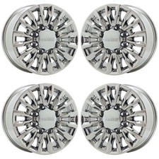 18 Gmc Sierra 2500 3500 Bright Chrome Wheels Rims Oem Set 14031 Exchange