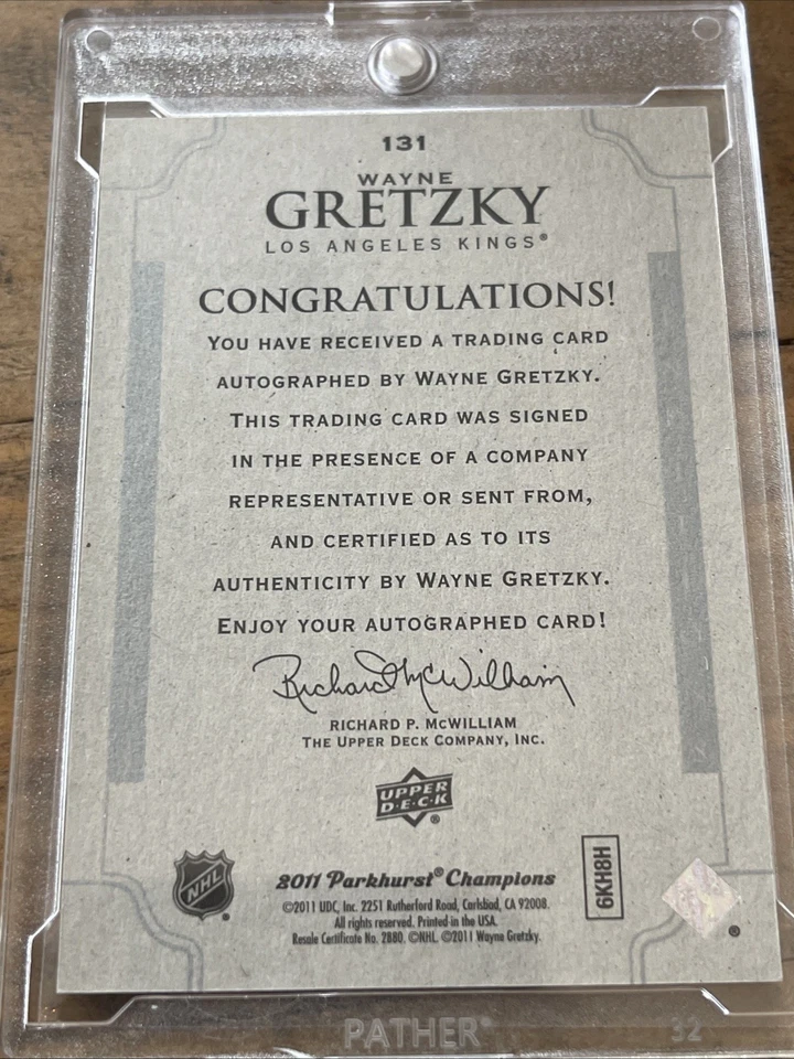 2011-12 Parkhurst Champions Autographs #131 Wayne Gretzky - Image 3 of 3