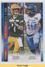 2021 Upper Deck CFL Checklist Blue Henoc Muamba Trevor Harris CL #199 READ 6hk