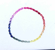 3x5 mm Natural Rainbow Sapphire Oval Cut 36 pcs Stunning Loose Gemstone